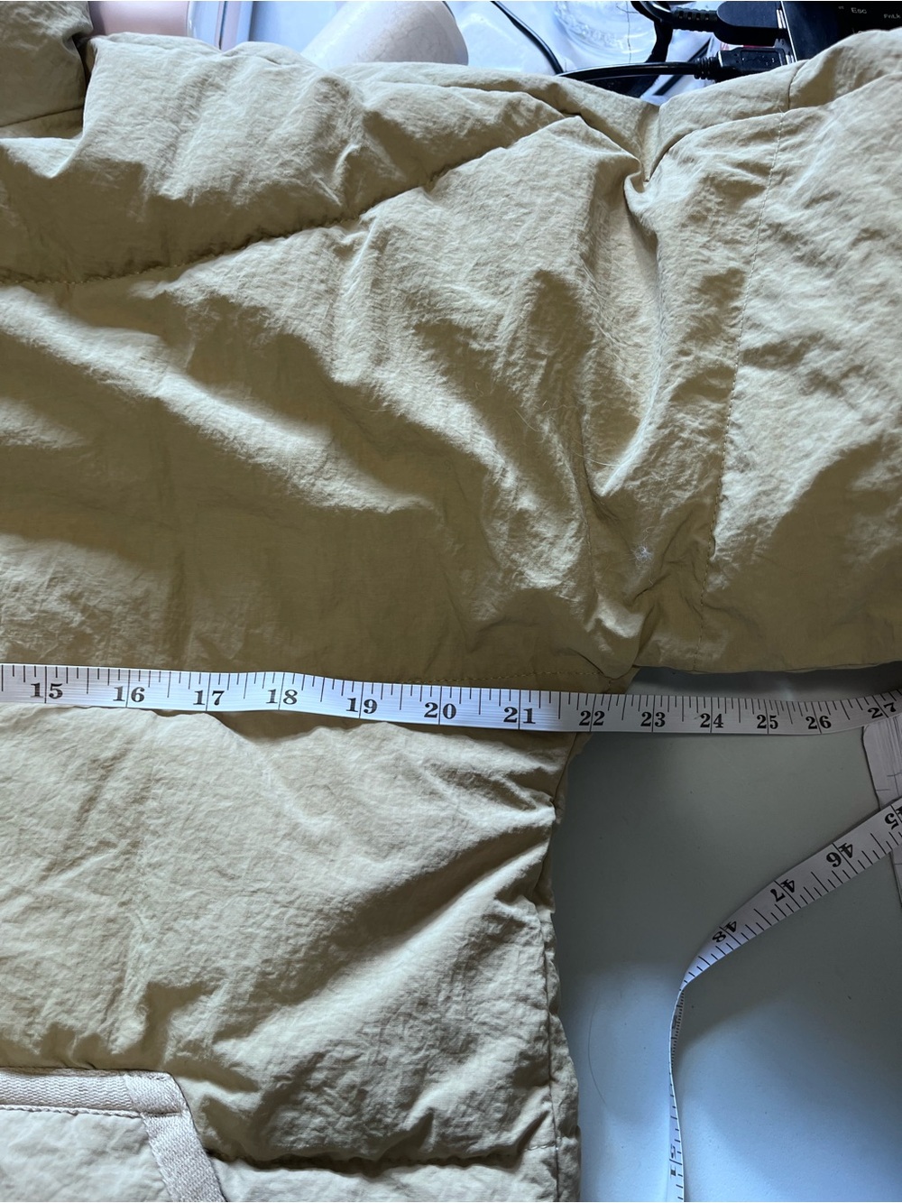 Madewell Ash Green Tokyo Puffer Jacket - Picture 14 of 14